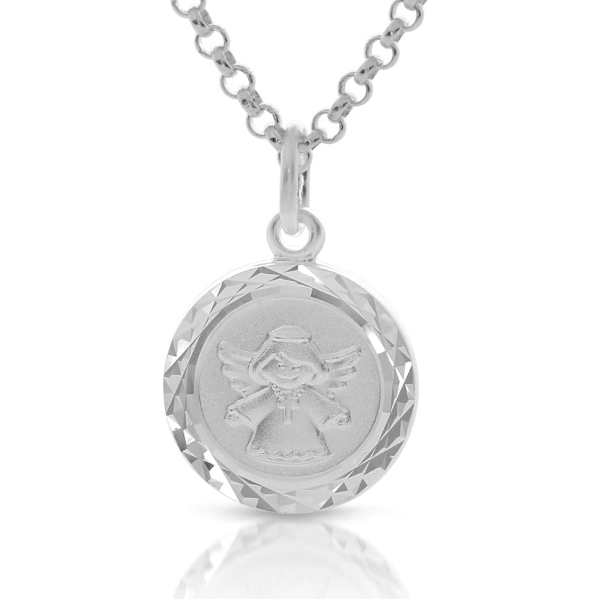 Taufring Silber Mit Herz-Schutzengel
