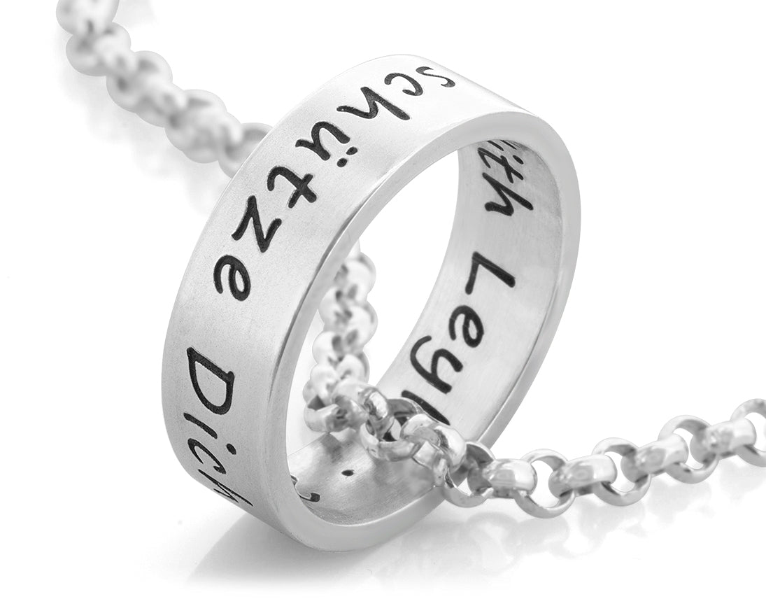 Produktbild von Taufuhr Mit Schutzengel-Gravur & Kette – Aus 925er Echtsilber, Personalisierbar