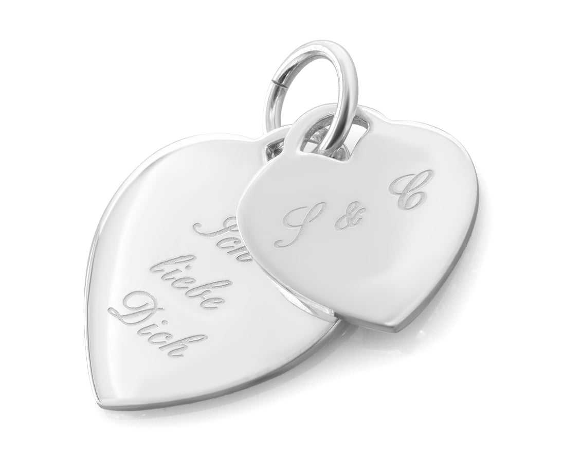 HERZANHÄNGER MIT GRAVUR, KETTENANHÄNGER, LIEBES SCHMUCK, LIEBE Galwani