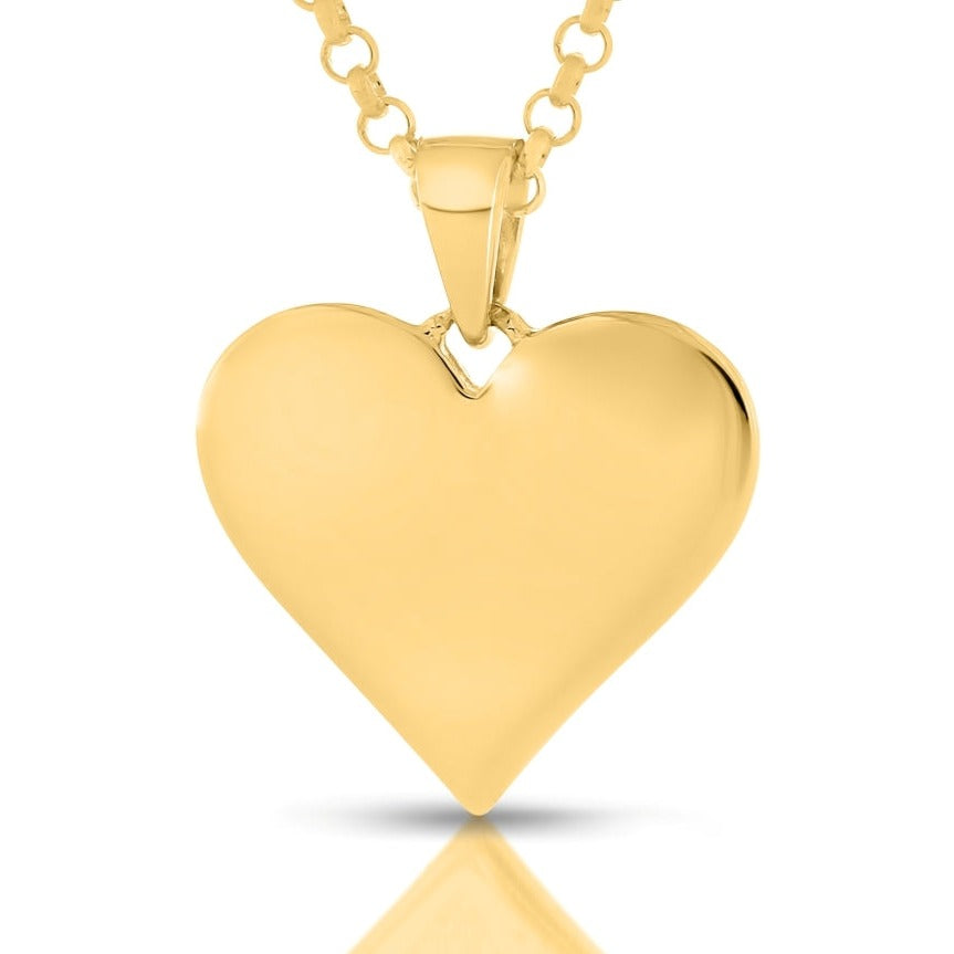 Halskette Herz Anhänger vergoldet Herzkette Gravur Liebe