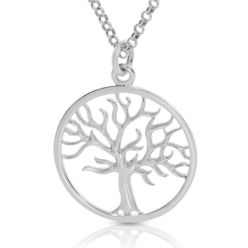 Kette Lebensbaum 925 Sterling Silber Halskette Baum